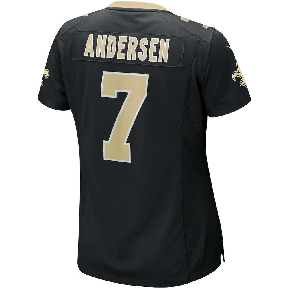 Morten Andersen New Orleans Saints Women's Game Retired Player Jersey - Black Jerseys