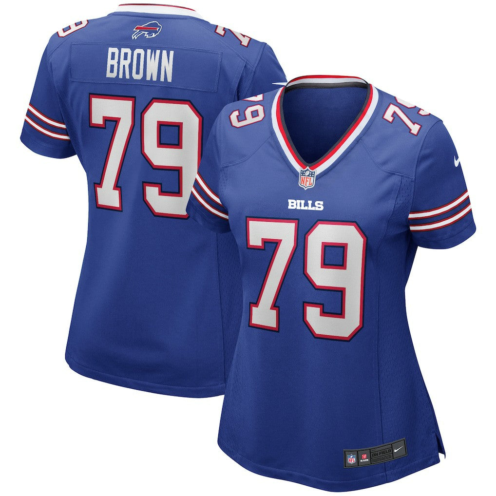 Ruben Brown Buffalo Bills Women's Game Retired Player Jersey - Royal Jerseys