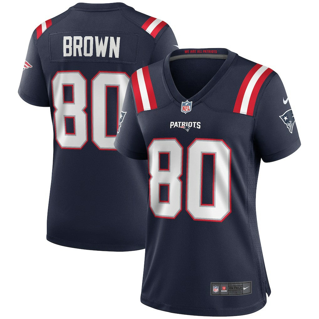 Troy Brown New England Patriots Women's Game Retired Player Jersey - Navy Jerseys