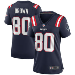 Troy Brown New England Patriots Women's Game Retired Player Jersey - Navy Jerseys