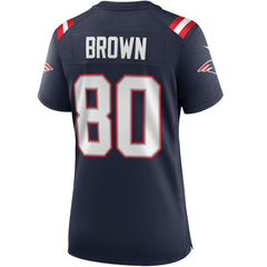 Troy Brown New England Patriots Women's Game Retired Player Jersey - Navy Jerseys