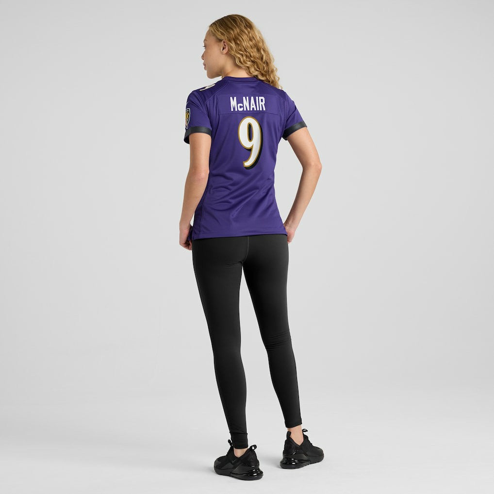 Steve McNair Baltimore Ravens Women's Game Retired Player Jersey - Purple Jerseys