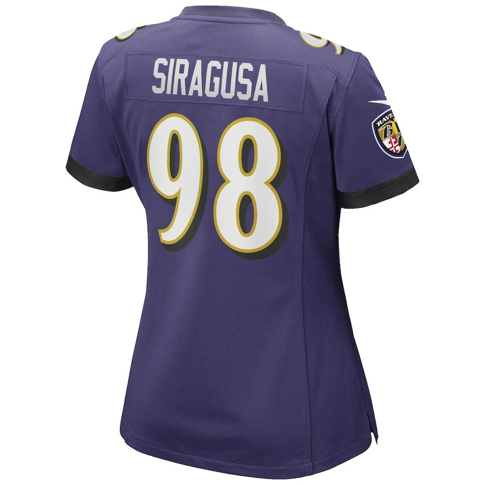 Tony Siragusa Baltimore Ravens Women's Game Retired Player Jersey - Purple Jerseys