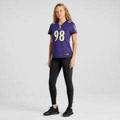 Tony Siragusa Baltimore Ravens Women's Game Retired Player Jersey - Purple Jerseys
