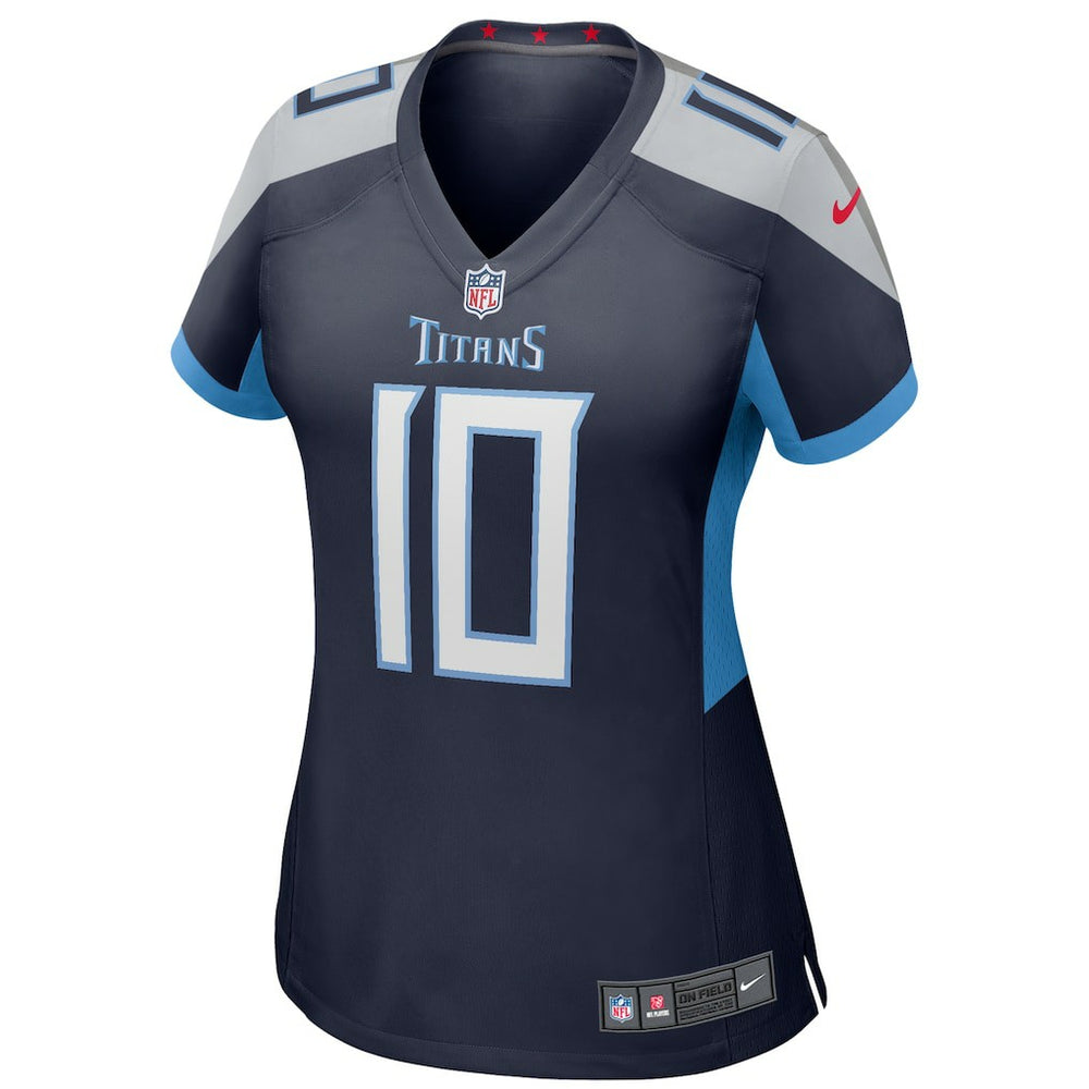Vince Young Tennessee Titans Women's Game Retired Player Jersey - Navy Jerseys