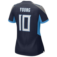 Vince Young Tennessee Titans Women's Game Retired Player Jersey - Navy Jerseys