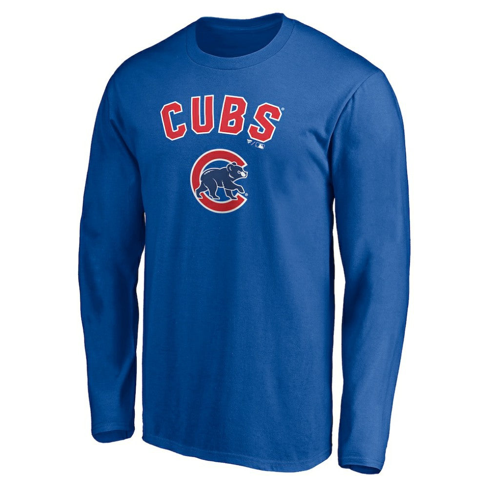 Chicago Cubs Personalized Winning Streak Name & Number Long Sleeve T-Shirt - Royal T-shirts