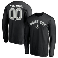 Chicago White Sox Personalized Winning Streak Name & Number Long Sleeve T-Shirt - Black T-shirts