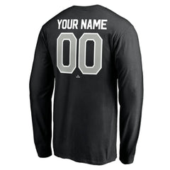 Chicago White Sox Personalized Winning Streak Name & Number Long Sleeve T-Shirt - Black T-shirts