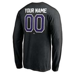 Colorado Rockies Personalized Winning Streak Name & Number Long Sleeve T-Shirt - Black T-shirts