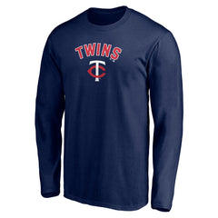 Minnesota Twins Personalized Winning Streak Name & Number Long Sleeve T-Shirt - Navy T-shirts