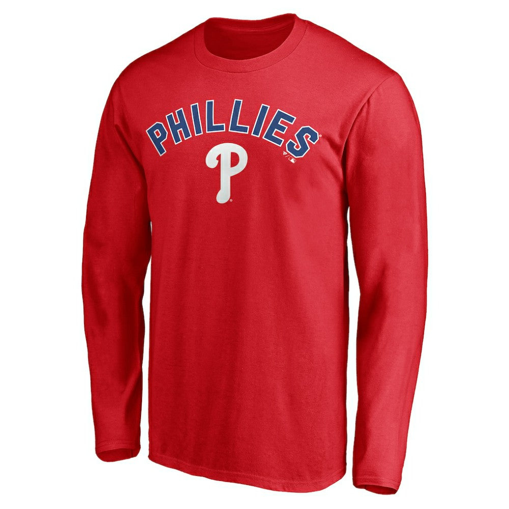 Philadelphia Phillies Personalized Winning Streak Name & Number Long Sleeve T-Shirt - Red T-shirts
