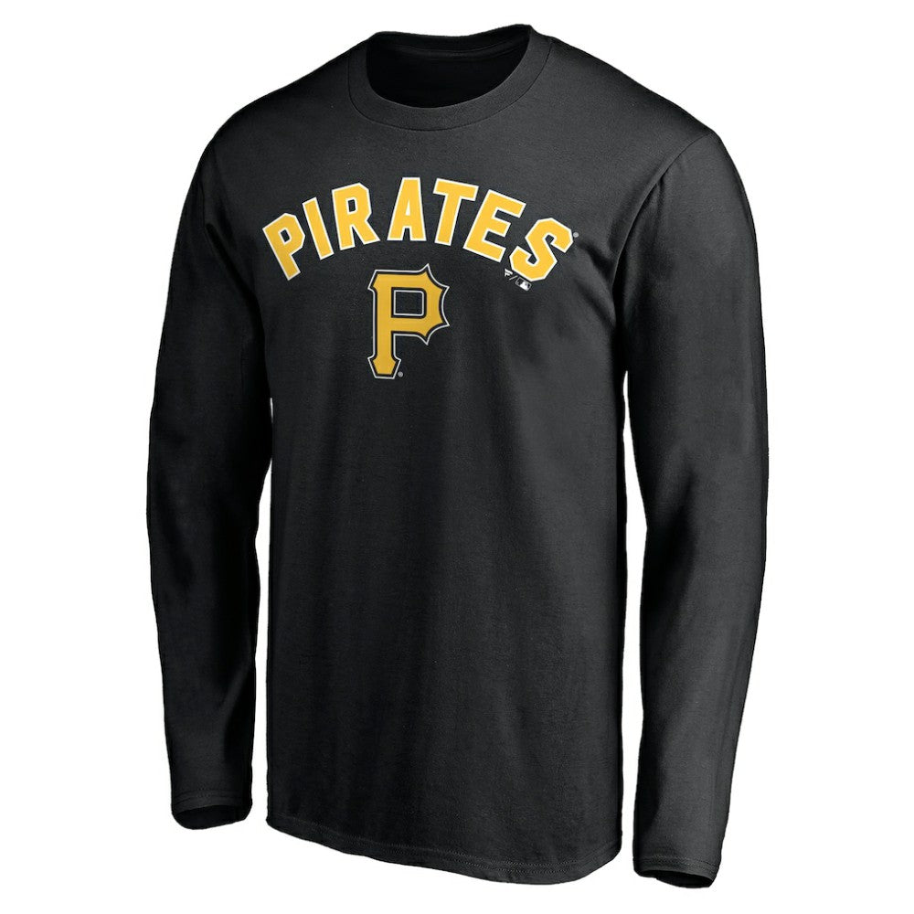 Pittsburgh Pirates Personalized Winning Streak Name & Number Long Sleeve T-Shirt - Black T-shirts