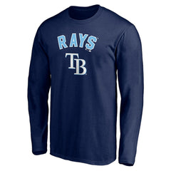 Tampa Bay Rays Personalized Winning Streak Name & Number Long Sleeve T-Shirt - Navy T-shirts