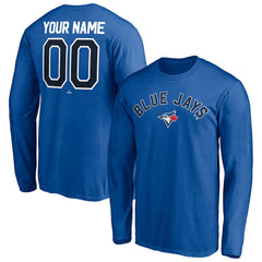 Toronto Blue Jays Personalized Winning Streak Name & Number Long Sleeve T-Shirt - Royal T-shirts