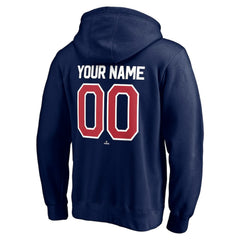 Atlanta Braves Personalized Winning Streak Name & Number Pullover Hoodie - Navy Hoodies