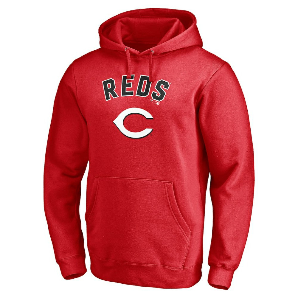 Cincinnati Reds Personalized Winning Streak Name & Number Pullover Hoodie - Red Hoodies