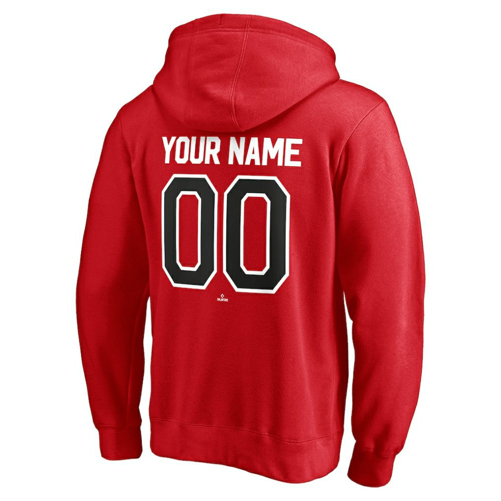 Cincinnati Reds Personalized Winning Streak Name & Number Pullover Hoodie - Red Hoodies