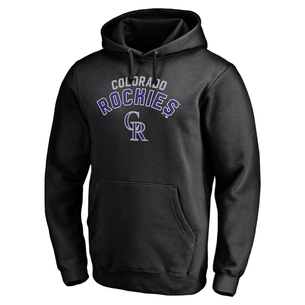 Colorado Rockies Personalized Winning Streak Name & Number Pullover Hoodie - Black Hoodies