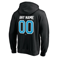 Miami Marlins Personalized Winning Streak Name & Number Pullover Hoodie - Black Hoodies
