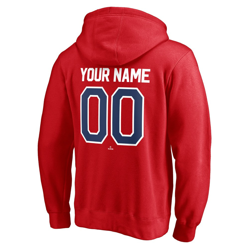 Philadelphia Phillies Personalized Winning Streak Name & Number Pullover Hoodie - Red Hoodies