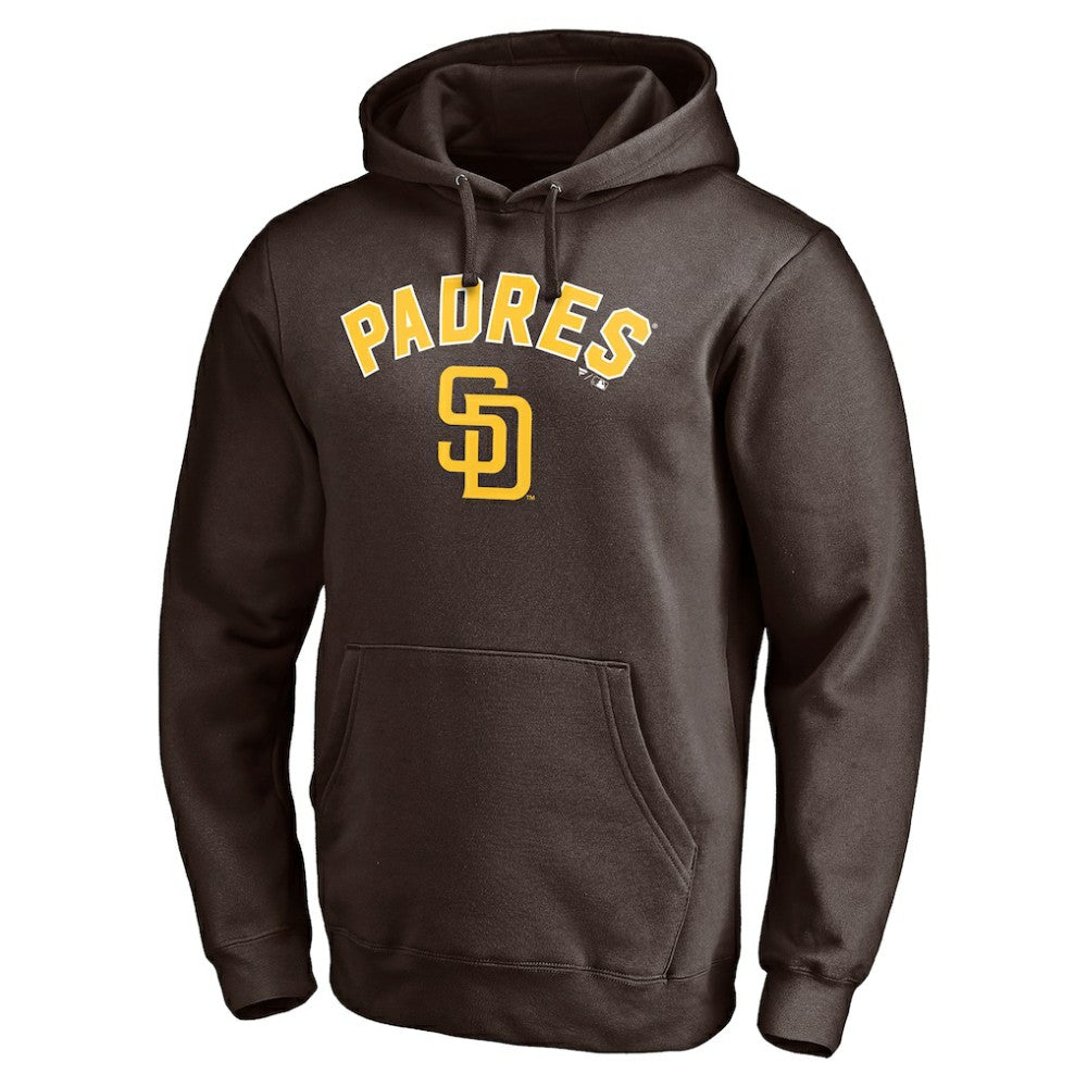 San Diego Padres Personalized Winning Streak Name & Number Pullover Hoodie - Brown Hoodies