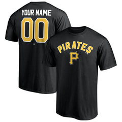 Pittsburgh Pirates Personalized Team Winning Streak Name & Number T-Shirt - Black T-shirts
