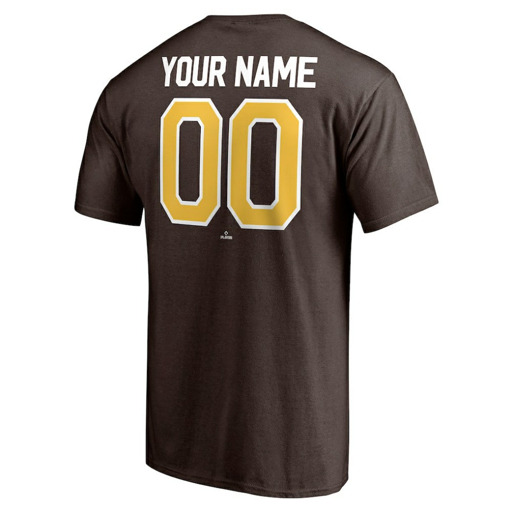 San Diego Padres Personalized Team Winning Streak Name & Number T-Shirt - Brown T-shirts