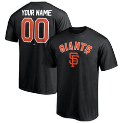 San Francisco Giants Personalized Team Winning Streak Name & Number T-Shirt - Black T-shirts