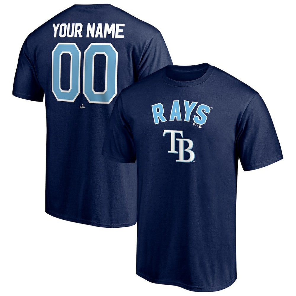 Tampa Bay Rays Personalized Team Winning Streak Name & Number T-Shirt - Navy T-shirts