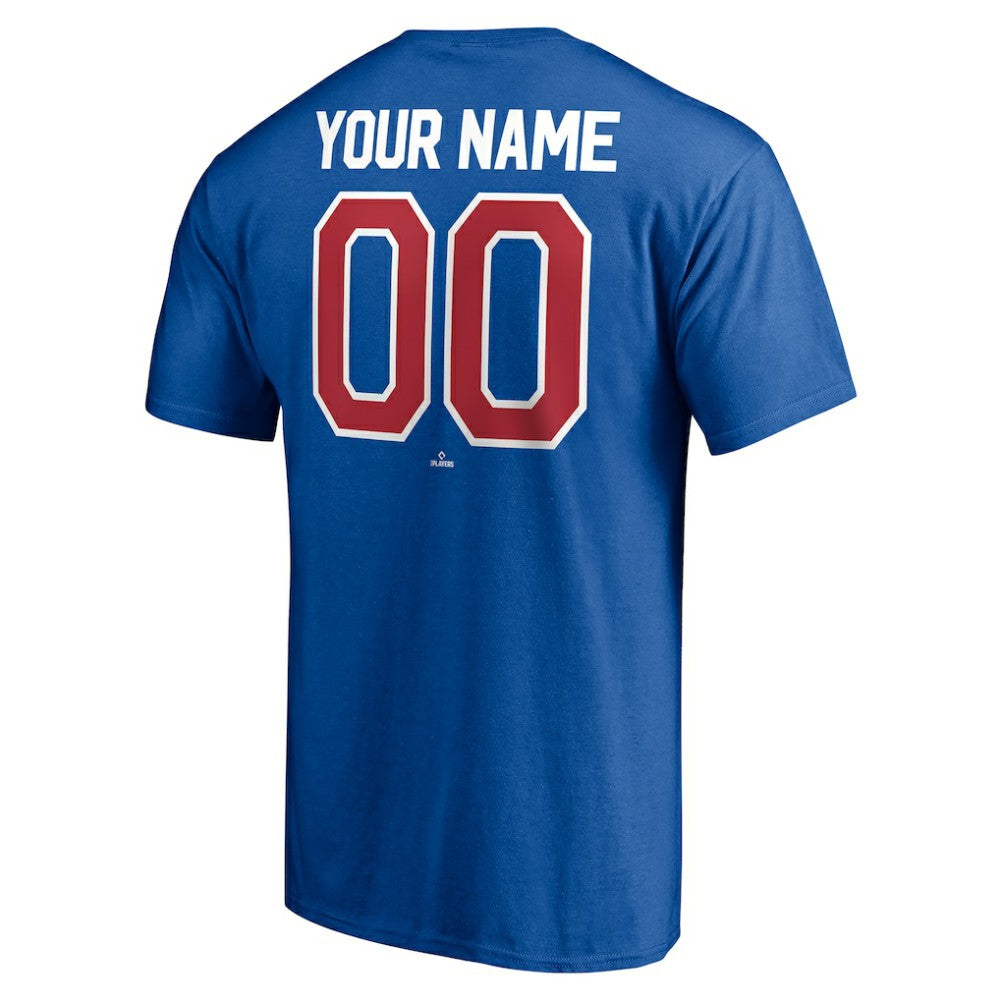 Texas Rangers Personalized Team Winning Streak Name & Number T-Shirt - Royal T-shirts