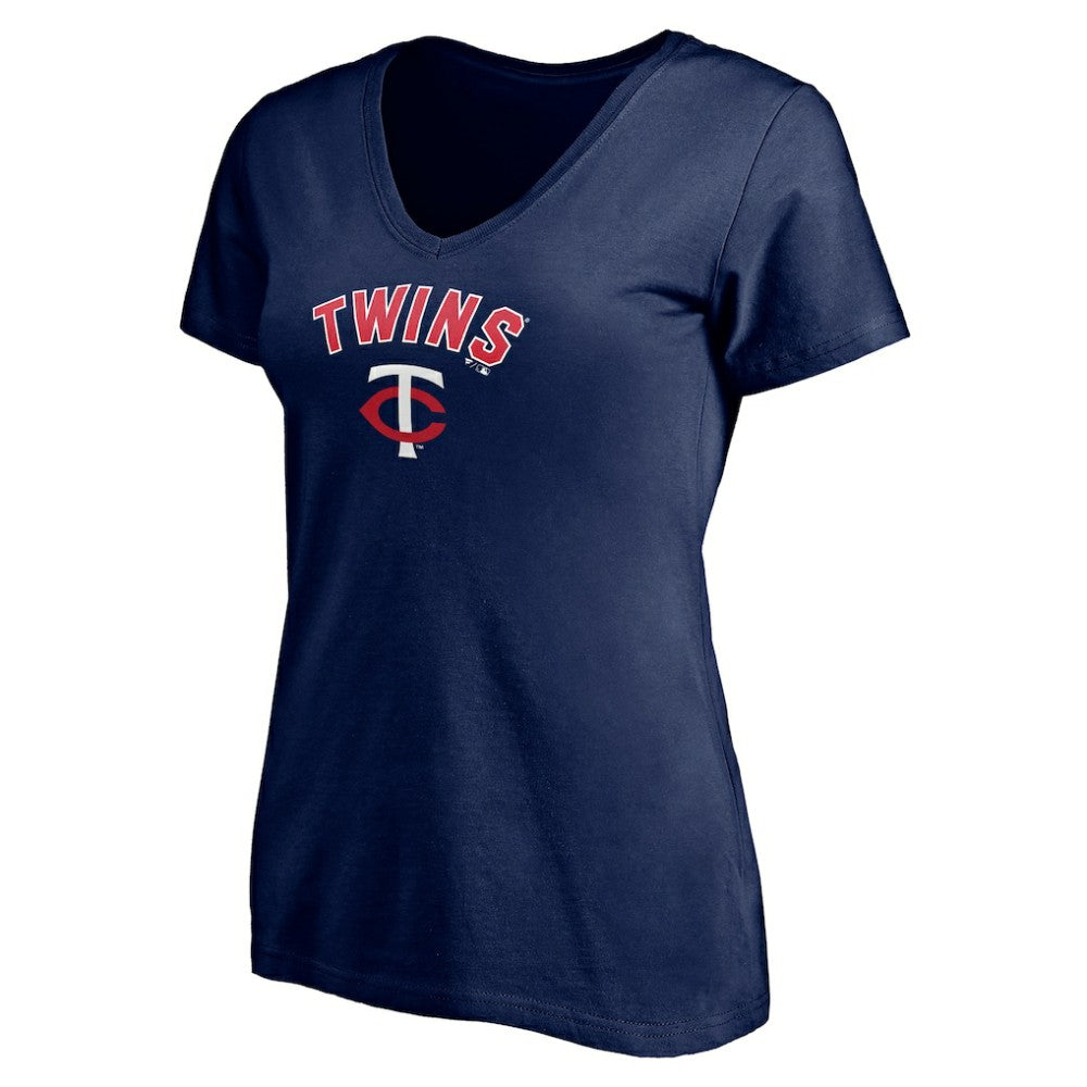 Minnesota Twins Women's Personalized Winning Streak Name & Number V-Neck T-Shirt - Navy T-shirts