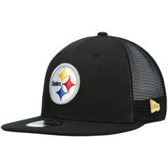 Pittsburgh Steelers New Era Shade Trucker 9FIFTY Snapback Hat - Black Hats