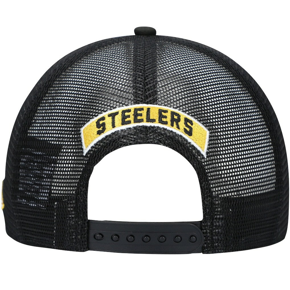 Pittsburgh Steelers New Era Shade Trucker 9FIFTY Snapback Hat - Black Hats