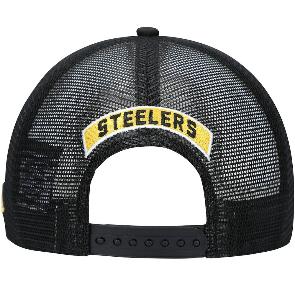 Pittsburgh Steelers New Era Shade Trucker 9FIFTY Snapback Hat - Black Hats