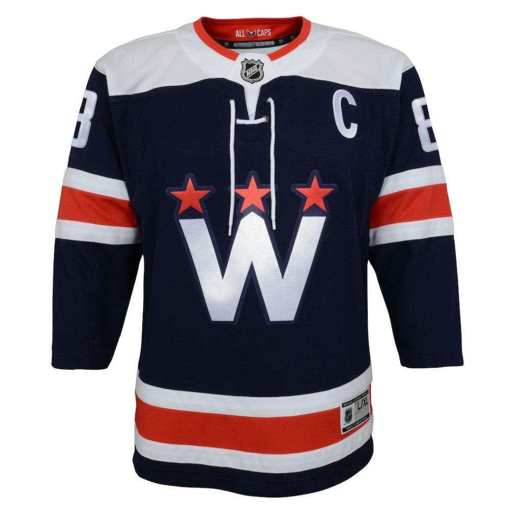 Alexander Ovechkin Washington Capitals Youth 2020/21 Alternate Premier Player Jersey - Navy | US 4005741