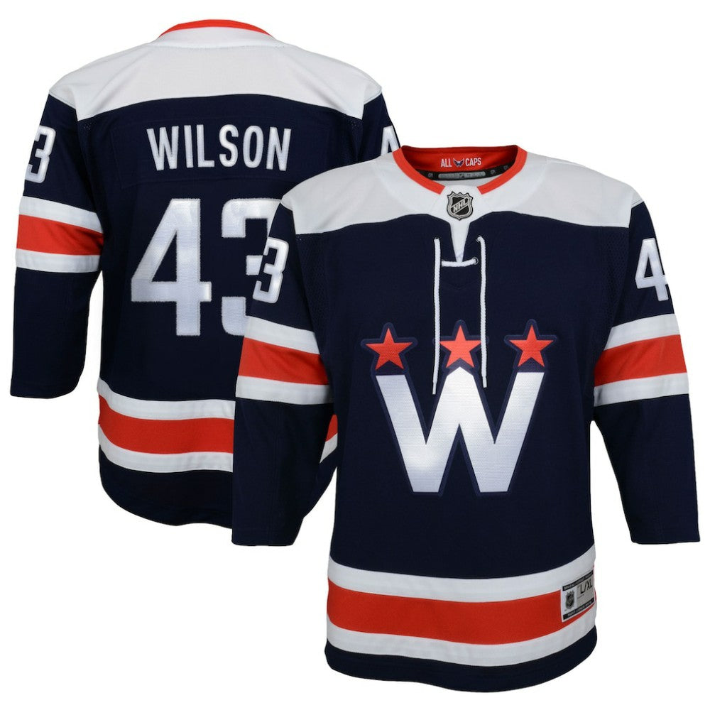 Tom Wilson Washington Capitals Youth 2020/21 Alternate Premier Player Jersey - Navy | US 4005742