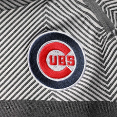 Chicago Cubs Levelwear Women's Verse Asymmetrical Raglan Tri-Blend Quarter-Zip Jacket - Gray Jackets