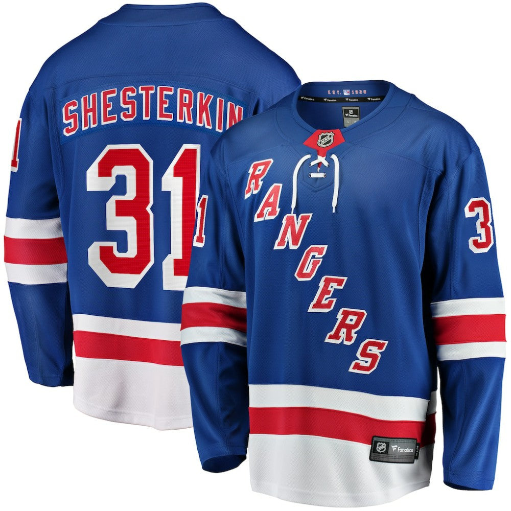 Igor Shesterkin New York Rangers Fanatics Home Breakaway Player Jersey - Blue | US 4017504