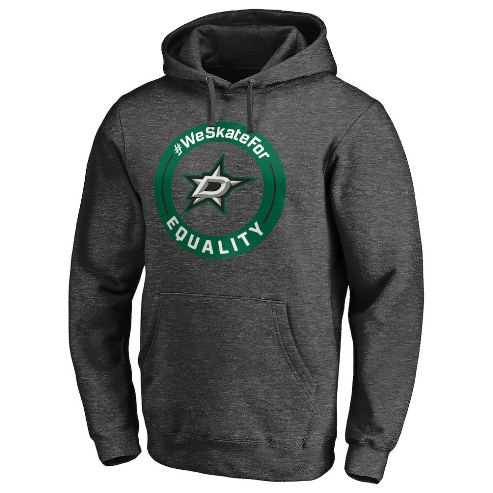 Dallas Stars #WeSkateFor Pullover Hoodie - Heather Gray | US 4017850