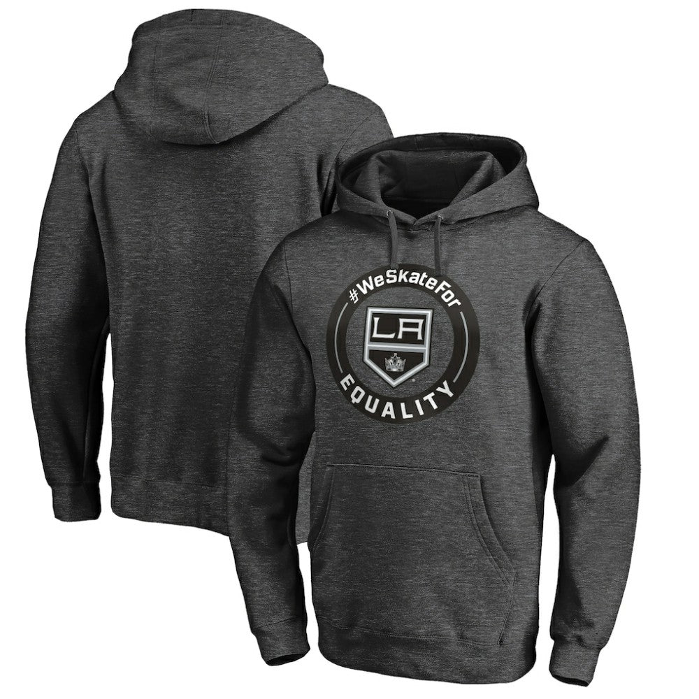 Los Angeles Kings #WeSkateFor Pullover Hoodie - Heather Gray | US 4017854