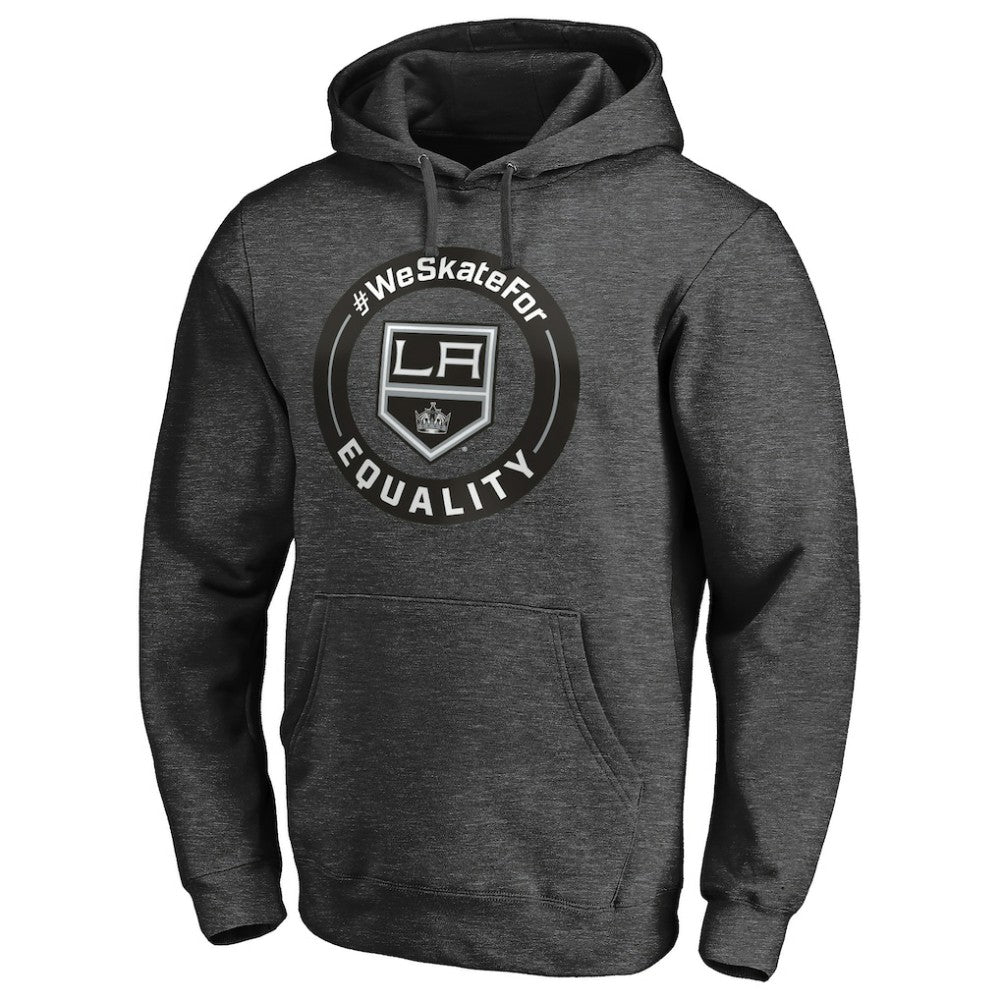 Los Angeles Kings #WeSkateFor Pullover Hoodie - Heather Gray | US 4017854