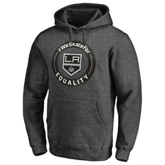 Los Angeles Kings #WeSkateFor Pullover Hoodie - Heather Gray | US 4017854
