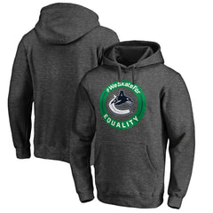 Vancouver Canucks #WeSkateFor Pullover Hoodie - Heather Gray | US 4017868