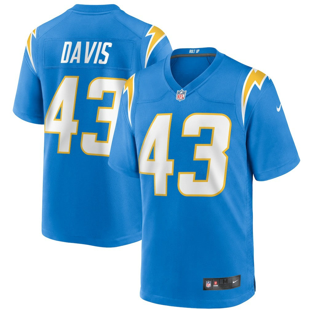 Michael Davis Los Angeles Chargers Game Jersey - Powder Blue Jerseys