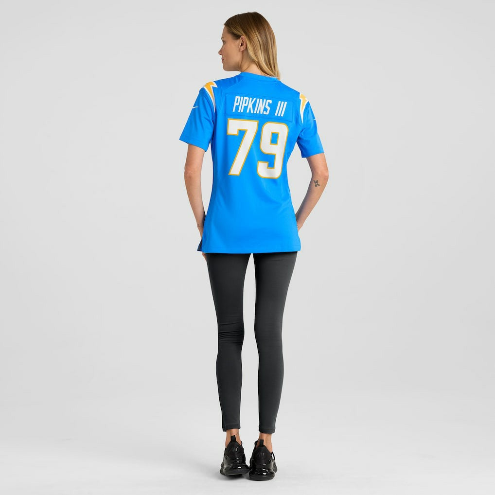 Trey Pipkins III Los Angeles Chargers Women's Game Jersey - Powder Blue Jerseys