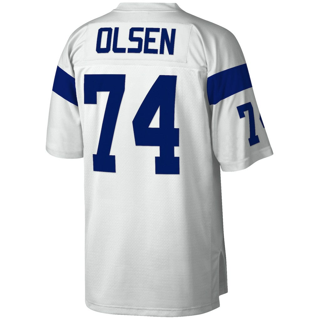Merlin Olsen Los Angeles Rams Legacy Replica Jersey - White Jerseys