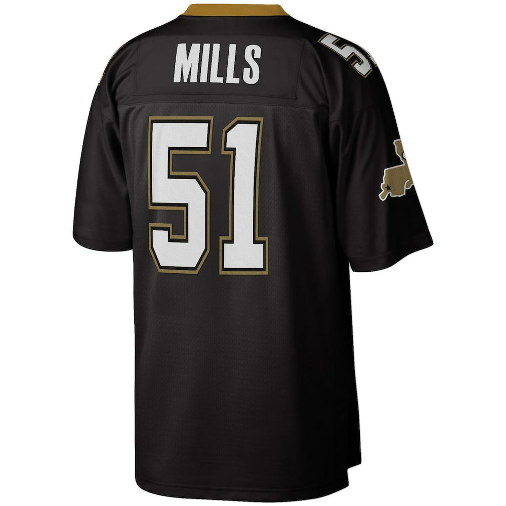 Sam Mills New Orleans Saints Legacy Replica Jersey - Black Jerseys