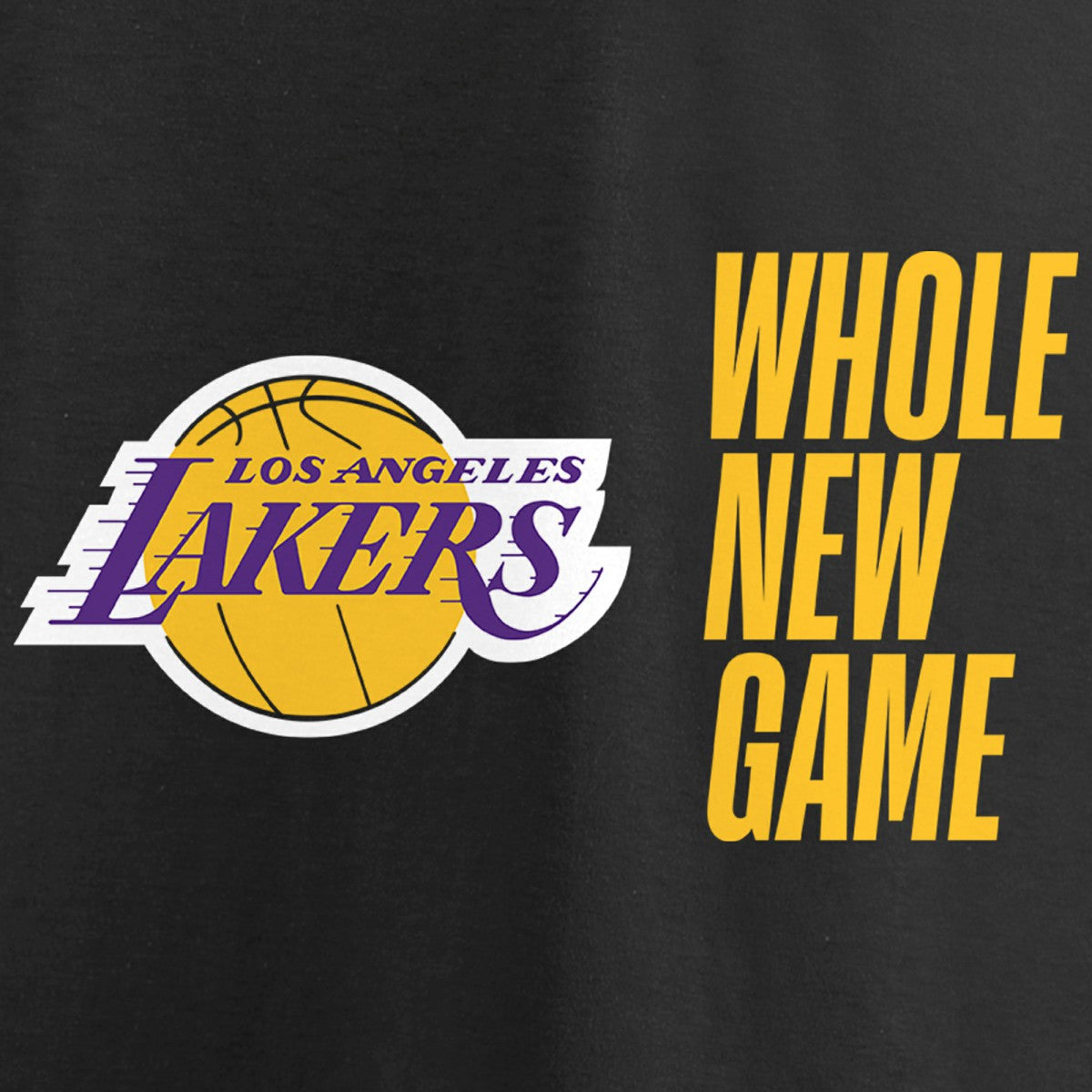 Los Angeles Lakers Whole New Game Team T-Shirt Black