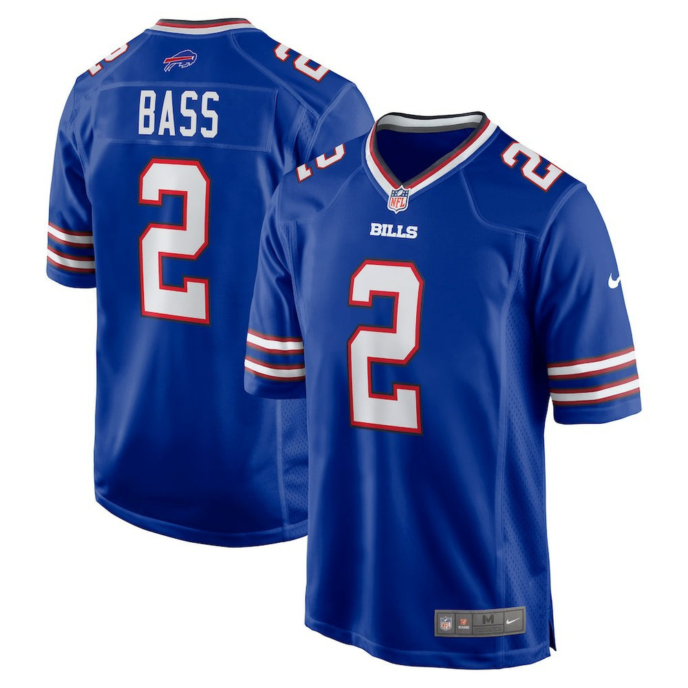 Tyler Bass Buffalo Bills Game Player Jersey - Royal Jerseys